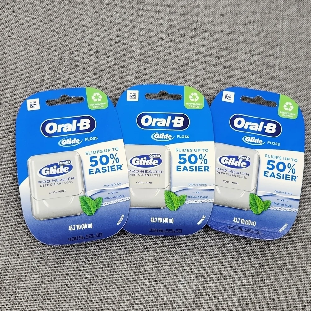 Oral-B Glide Pro-Health Deep Clean Dental Floss Cool Mint 3 Pack Discontinued